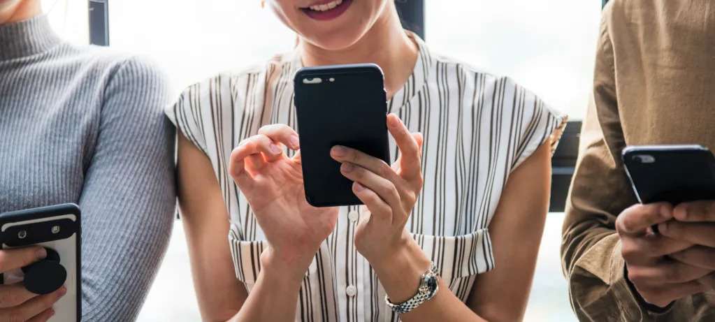 Woman using Phone